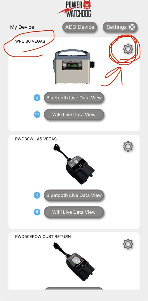 WiFi setup screen 1